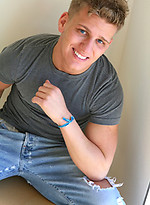 Hot jock Mark posing by Frat Men