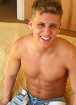 Hot jock Mark posing by Frat Men
