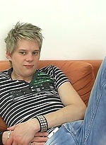 Cute blond twink Mike jacking off by Boy Crush