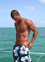 Latin muscle man jacking off dick by ManAvenue