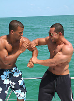 Hot latin muscle men jacking off by ManAvenue