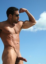 Carlo jerking off his muscled latino boner by ManAvenue