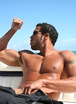 Carlo jerking off his muscled latino boner by ManAvenue