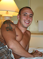 Tony posing naked and jerking off dick by ManAvenue