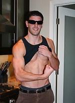 Aaron posing naked and jerking off dick by ManAvenue