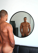 Muscle latino guy posing naked by ManAvenue