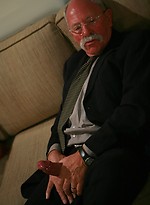 Hairy grandad Bas van Dijk strokes dick by Hot Older Male