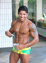 Latin bodybuilder Luiz Tribal by Power Men