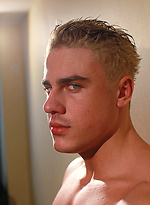 Blond muscle man Rambler Canon naked by Power Men