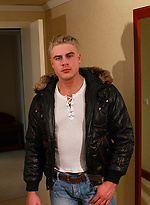 Blond muscle man Rambler Canon naked by Power Men