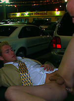A stiff gay negotiation for this young sales man. by Out In Public