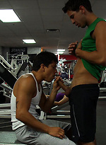 Hot Studs fucking in the gym by Out In Public