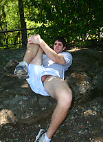 Mike Cooper jerking off dick by Nextdoor Male