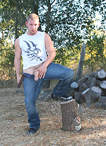 Hairy hunk Rod Spunkel jacking off by Nextdoor Male