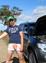 Getting Naked on the Roadside with my mate Ryan Geary by Bentley Race