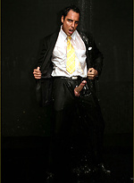 Soaking wet suit and yellow tie slowly stripped off of Marcello\\\\\\\'s hunky body by With Marcello With Marcello