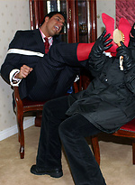 Masked intruder ties Marcello up and tickles his sexy big feet by With Marcello With Marcello