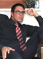 The feel of Marcello's long sheer socks and suit turns him on so much that he fucks a fleshlight by With Marcello With Marcello