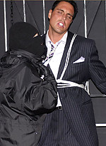 Marcello lives out his kipnap fantasy and gets a wet blowjob from masked man by With Marcello With Marcello