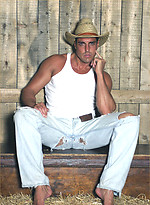 Marcello wearing cowboy hat oils his firm body and masturbates by With Marcello With Marcello