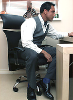 Marcello gets an naughty office foot wank from a sexy gay colleague by With Marcello With Marcello