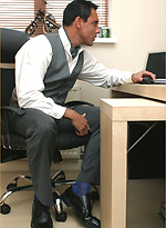 Marcello gets an naughty office foot wank from a sexy gay colleague by With Marcello With Marcello