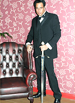 Marcello smoking a cigar in his tuxedo and then rubbing his hard dick by With Marcello With Marcello