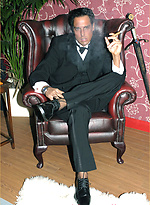 Marcello smoking a cigar in his tuxedo and then rubbing his hard dick by With Marcello With Marcello