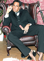 Marcello smoking a cigar in his tuxedo and then rubbing his hard dick by With Marcello With Marcello