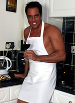 Cooking in the nude makes Marcello's cock rock solid by With Marcello With Marcello