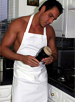 Cooking in the nude makes Marcello's cock rock solid by With Marcello With Marcello