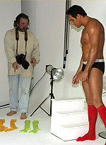Marcello modelling for a sexy sock shoot in milan by With Marcello With Marcello
