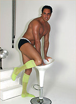 Marcello modelling for a sexy sock shoot in milan by With Marcello With Marcello