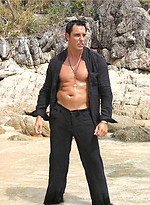 Marcello looking smoking hot wanking by a tropical beach by With Marcello With Marcello