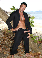 Marcello looking smoking hot wanking by a tropical beach by With Marcello With Marcello