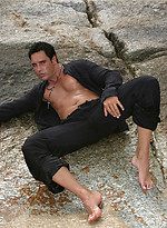 Marcello looking smoking hot wanking by a tropical beach by With Marcello With Marcello