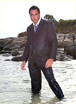 Marcello looking fucking gorgeous wearing a soaking wet business suit by With Marcello With Marcello