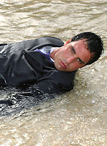 Marcello looking fucking gorgeous wearing a soaking wet business suit by With Marcello With Marcello