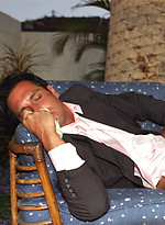 Marcello masturbating his hard cock and then pissing outdoors by With Marcello With Marcello