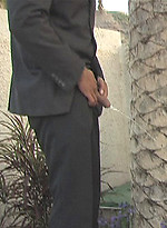 Marcello masturbating his hard cock and then pissing outdoors by With Marcello With Marcello
