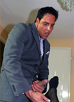 Marcello shoots his load on a luck gay guys sexy black socks by With Marcello With Marcello