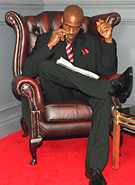 Smoking hot gay black man takes off his suit pants and plays with his cock by With Marcello