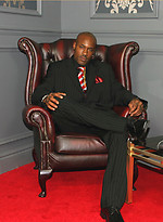 Smoking hot gay black man takes off his suit pants and plays with his cock by With Marcello