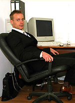 Cute office guy forced to take a cock in his mouth to impress the boss by With Marcello