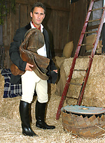 Horse riding gets this hot gay rider so turned on he masturbates in the stables by With Marcello