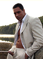 Hunky Marcello is taking a stroll outdoors and playing with his cock by With Marcello With Marcello