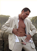 Hunky Marcello is taking a stroll outdoors and playing with his cock by With Marcello With Marcello