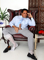 Marcello wraps his cock in some used socks and wanks hard by With Marcello With Marcello