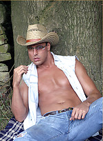 Horny cowboy Marcello pulls his cock hard outdoors by With Marcello With Marcello