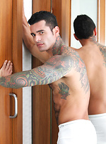 Alexander - handsome, dark curly hair, olive skin, athletic and muscular with big cocks by PerfectGuyz With Alexsander Freitas